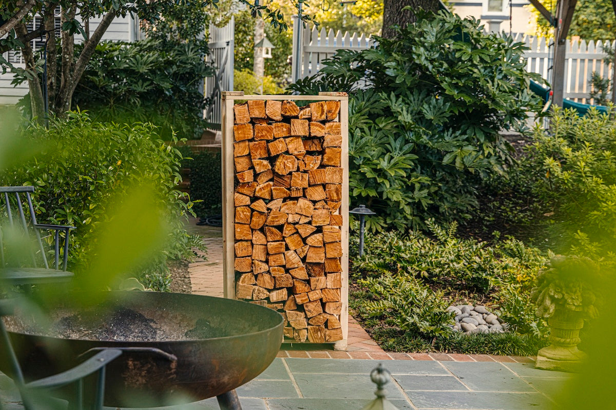 Free Shipping | Buy Pre-Stacked & Kiln-Dried Hickory Firewood Rack